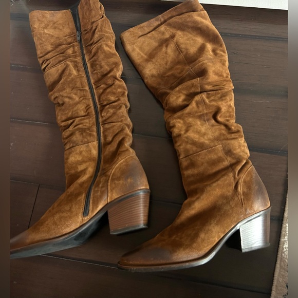 Donna Carolina Italian tall boots size 39 , real suede - Picture 8 of 13